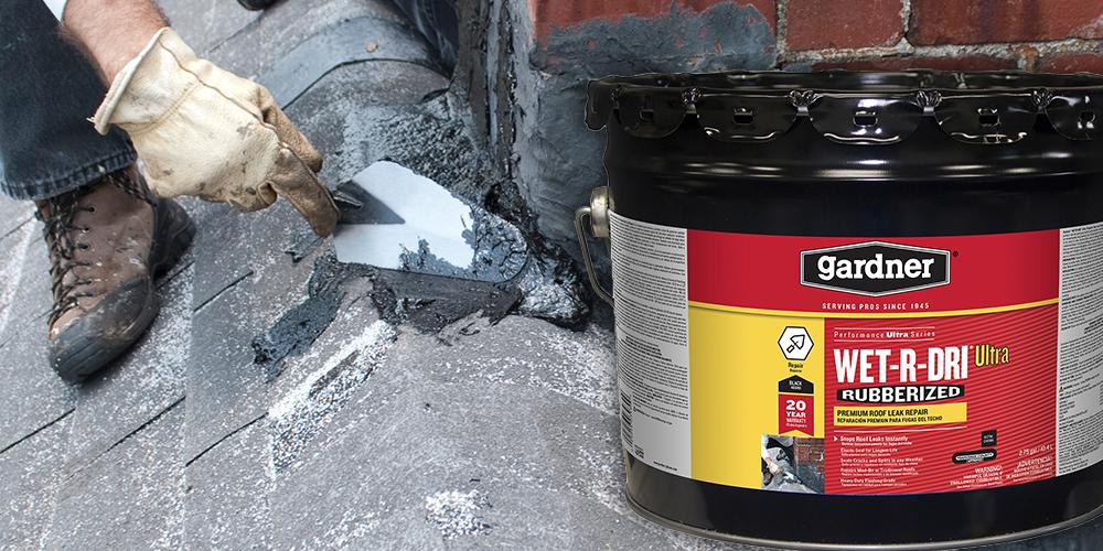 Gardner Wet-R-Dri Rubberized Roof Cement